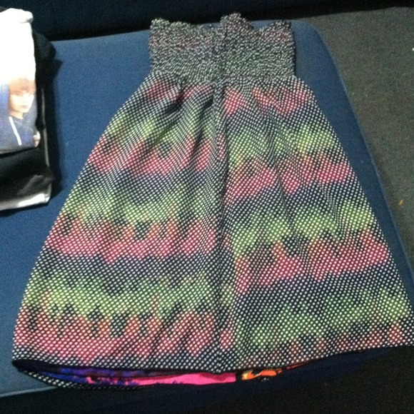 Polka dot/ colorful reversible coverup