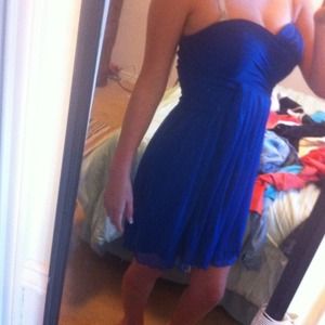 Flowy Cobalt Blue Beautiful Dress