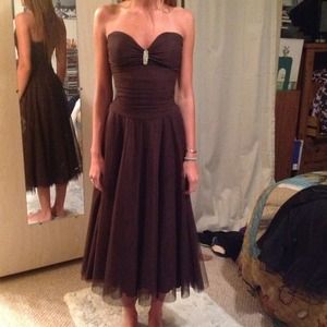 ✨SALE✨PROM/formalDress- brown dress w/layers🌟