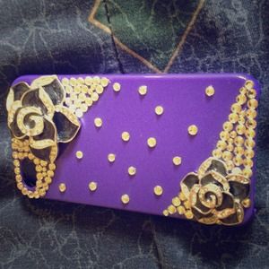 Purple iPhone case for 4 and 4s.