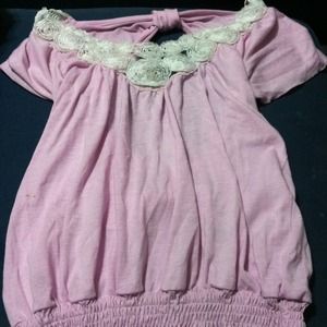 Pink floral cutout too