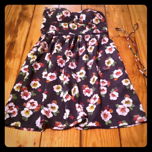 Strapless or spaghetti strap floral dress! - Picture 1 of 2