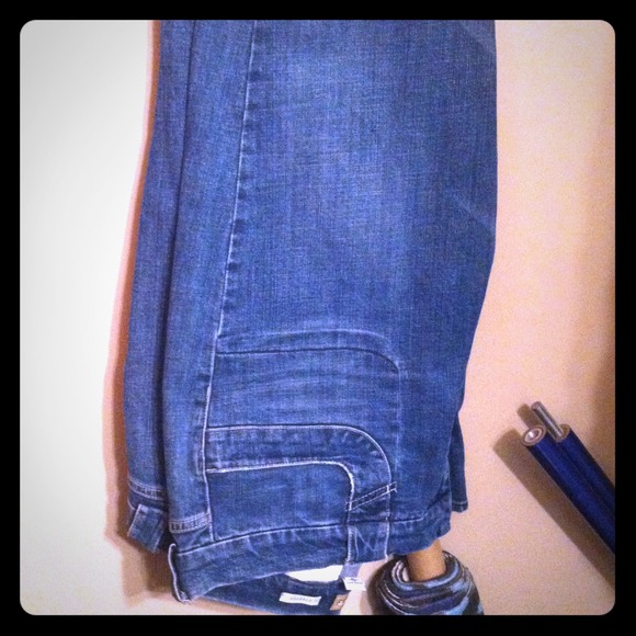 Bootcut blue jeans!