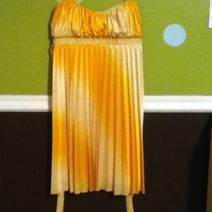 Yellow semi formal dress