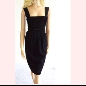 Tulle Brand from Anthropologie black dress.