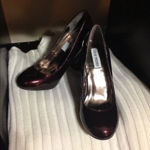 Steven Madden Heals - Burgundy Patent