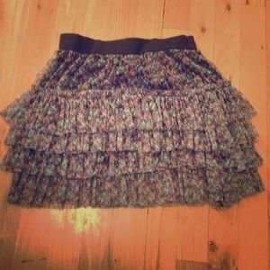 Floral Miniskirt
