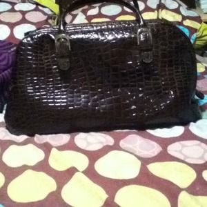 Dark purple tote bag