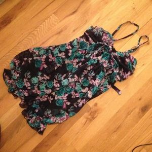 Sheer Floral Dress