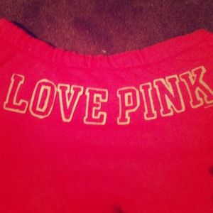 Pink Victoria's Secret comfy sweat pants!