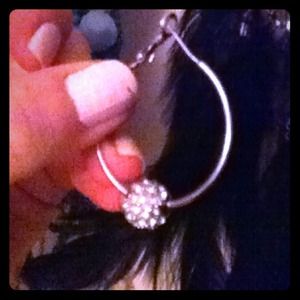 swarovski crystal hoops