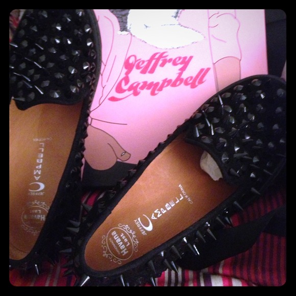 Jeffrey Campbell Black Spiked Hawk Sneaker