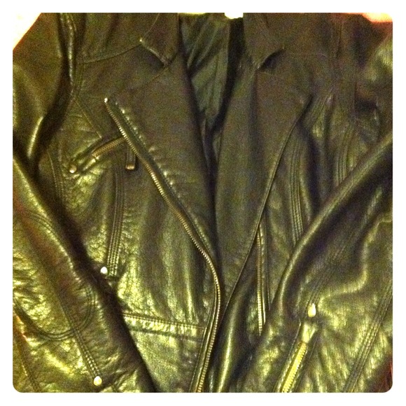 Vegan Leather Moto Corset Jacket