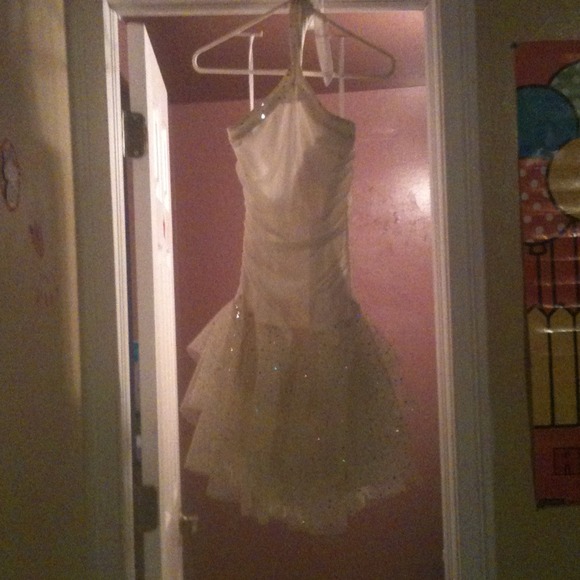 Sparkly white dress
