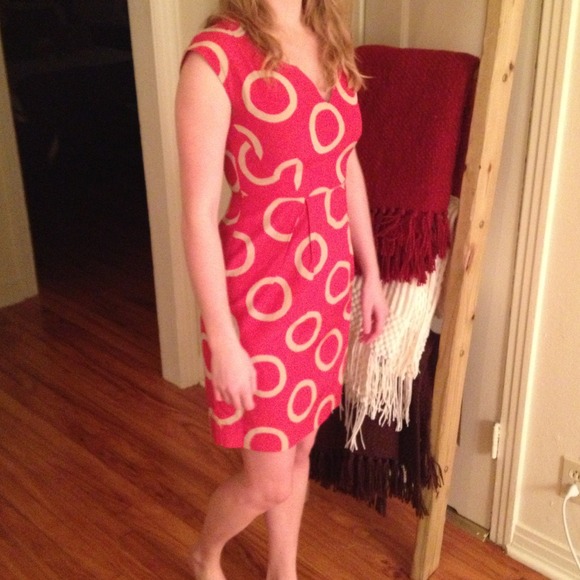 Banana Republic Hot Pink Spring Dress