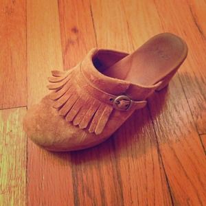 Ugg fringe clogs