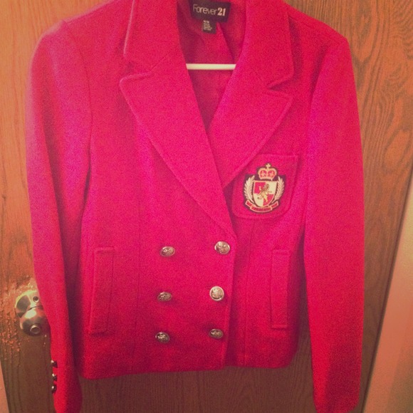 🔴TRADED🔴Forever 21 red blazer brand new