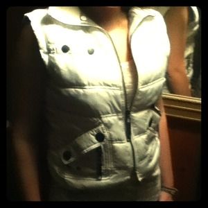 Never worn white winter vest