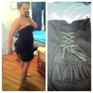 🎀✨Betsey Johnson Strapless black dress