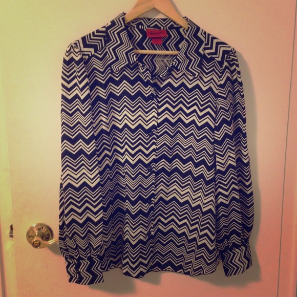 Missoni black and white zig zag top