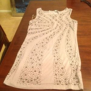 💥SOLD BUNDLE💥NWOT Grey with beads, party dress