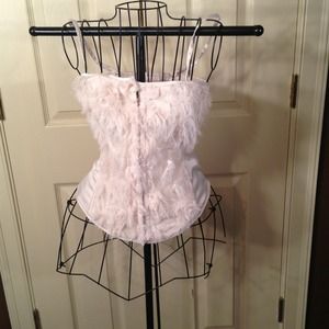 Frilly corset top