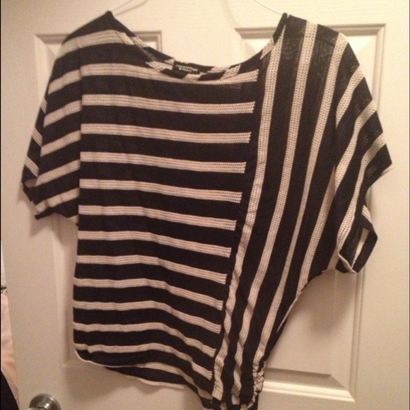 Dark blue and off white shirt