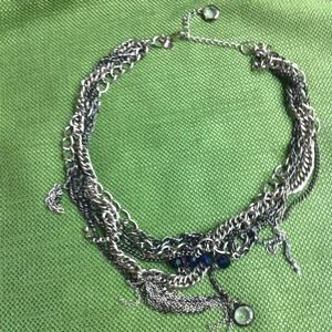 Express silver chain necklace