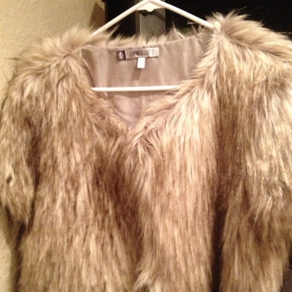 JLo faux fur