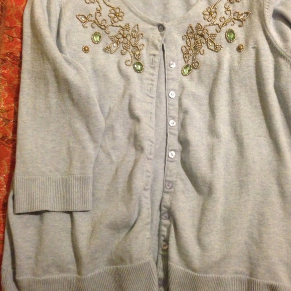 🎀SOLD🎀Baby Blue Cardigan with Rhinestones
