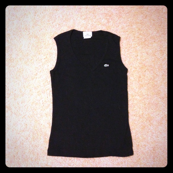 **SOLD**Lacoste V-neck Sleeveless Shirt