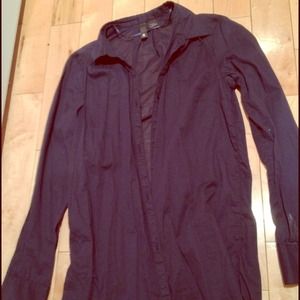 H&M Navy blue light weight button down