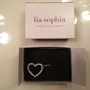 SOLD in bundle! Lia Sophia heart necklace