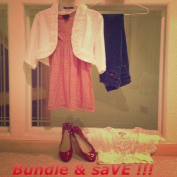 Hollister Other - Jeggings baby doll top & cream cropped sweater