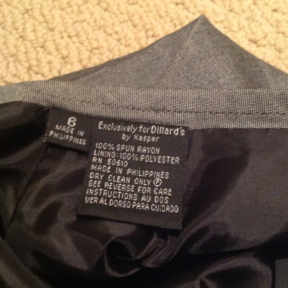 Kasper's Grey Business Skirt - Picture 4 of 4