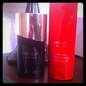 Victoria secrets "very sexy" red perfume & lotion