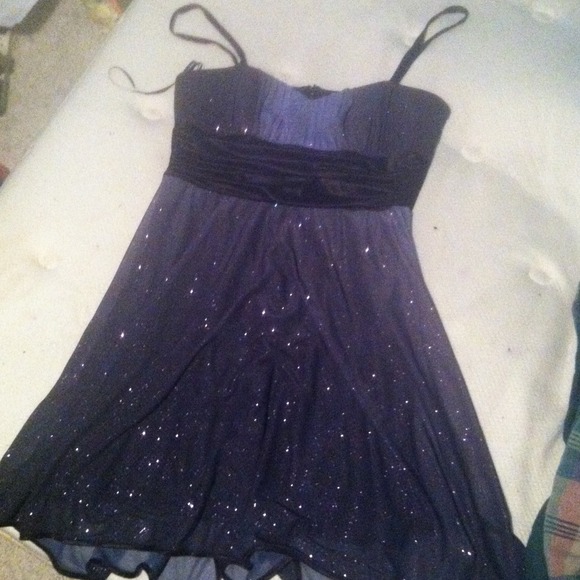 Sparkly purple dress