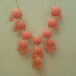 J.Crew Bubble Necklace Inspired in Coral Pink