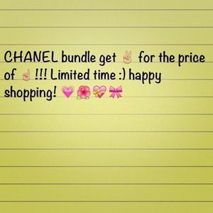Chanel bundle! Get em now :)