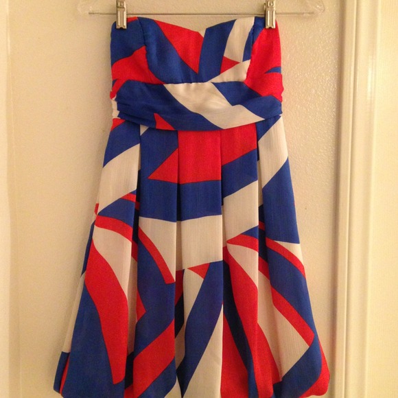 Red white and blue dress