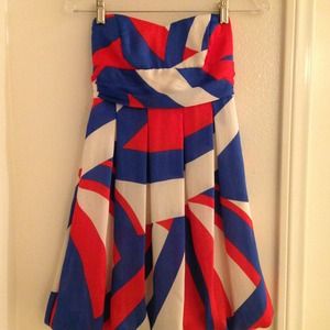 Red white and blue dress
