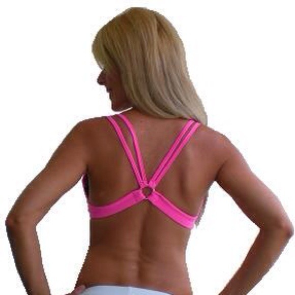 Brazilian sportswear pink workout bra top one size - Picture 1 of 4