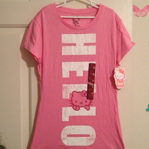 Hello Kitty pink long T-shirt. Kids Extra-large.