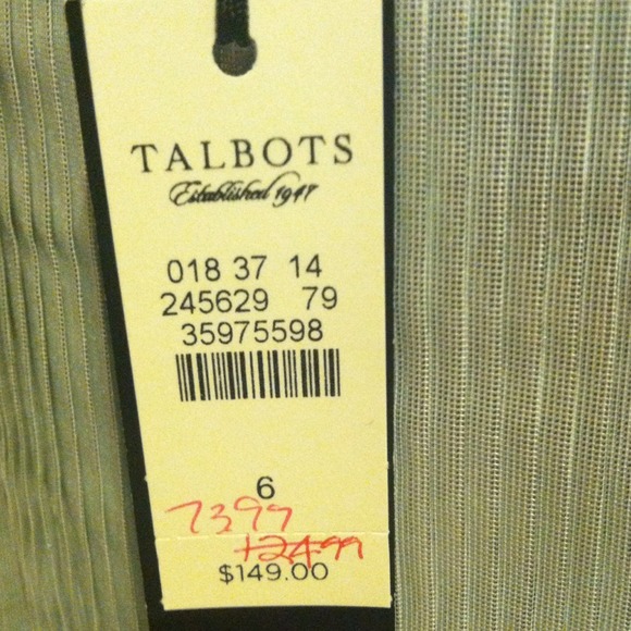 Talbots silver party skirt - Picture 3 of 3