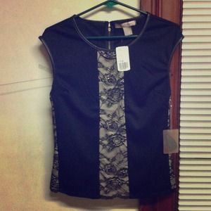 Forever21(Love21) Black Knit Top