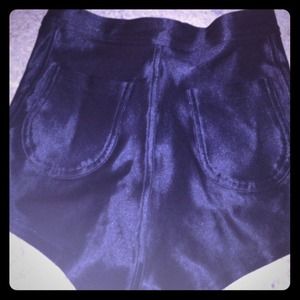 Black disco American Apparel shorts