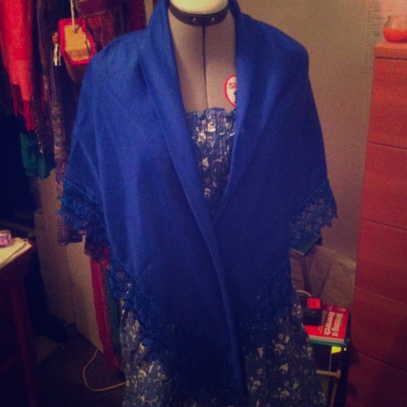 Blue Lace Shawl/Scarf