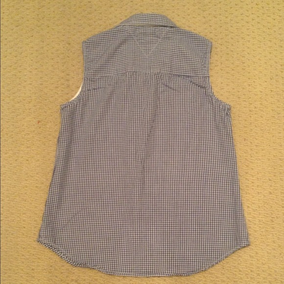 Tommy Hilfiger Sleeveless Checker Blouse - Picture 3 of 4
