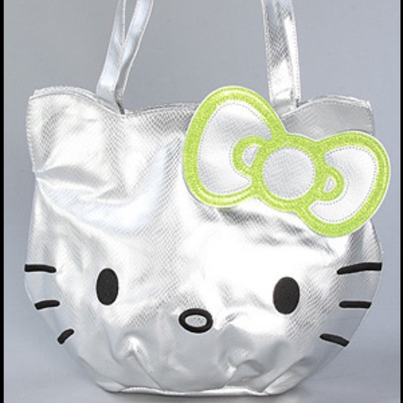 Hello Kitty Handbags - Hello kitty silver tote LAST ONE