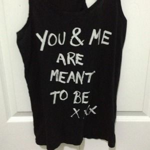 H&M Tank "YOU & ME ARE MEANT TO BE XXX"